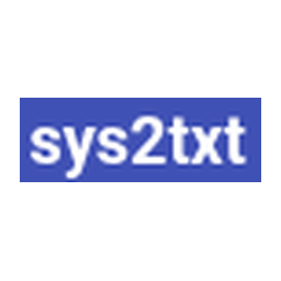 sys2txt logo