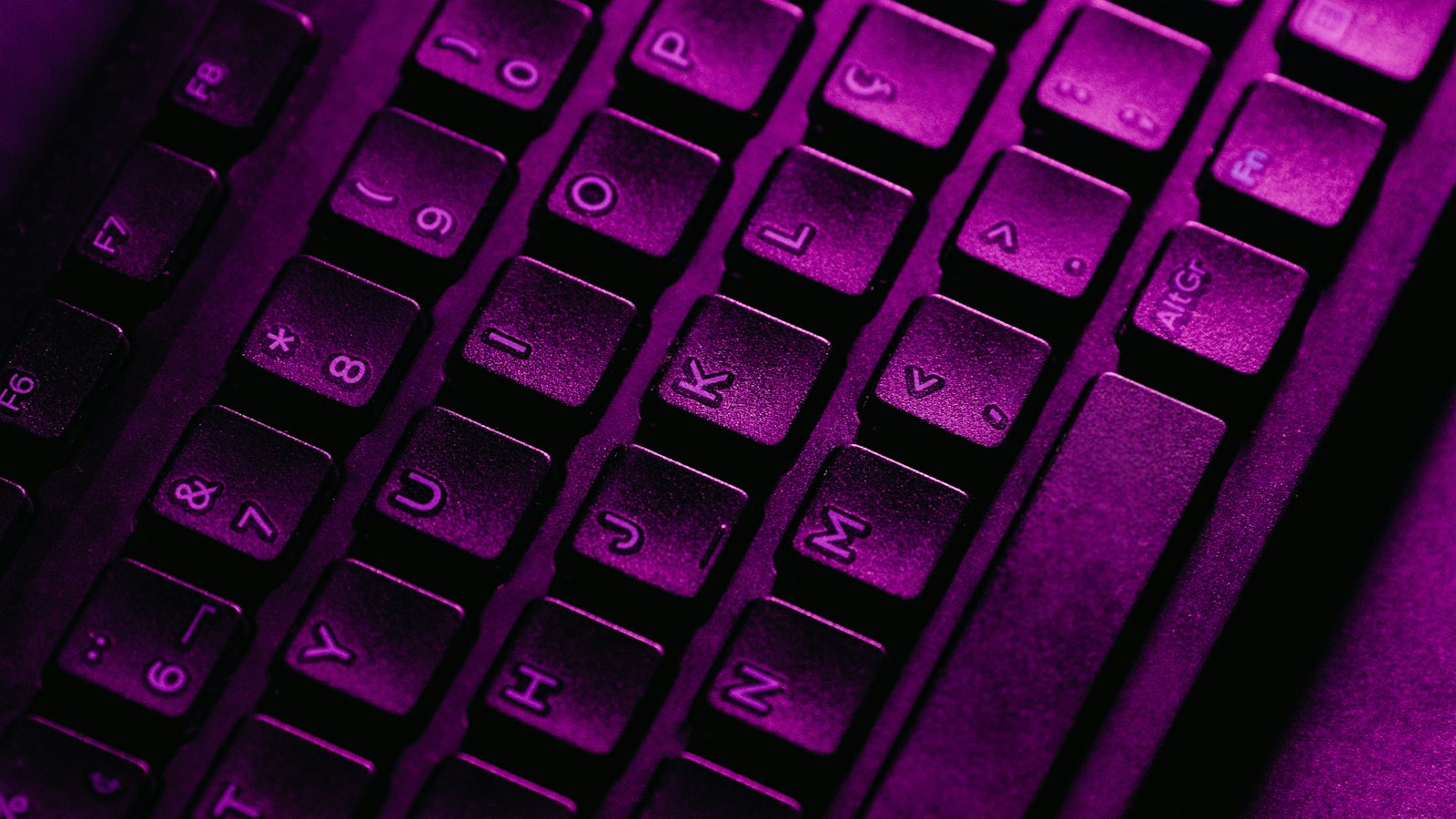 A close-up of a keyboard
