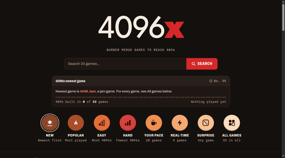 4096x website screenshot
