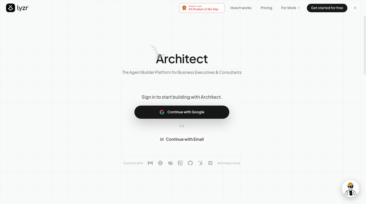Architect website screenshot