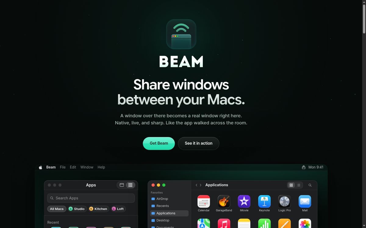 Beam.win website screenshot