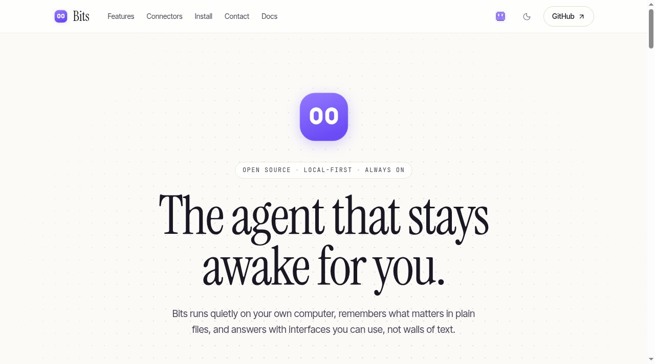 Bits website screenshot