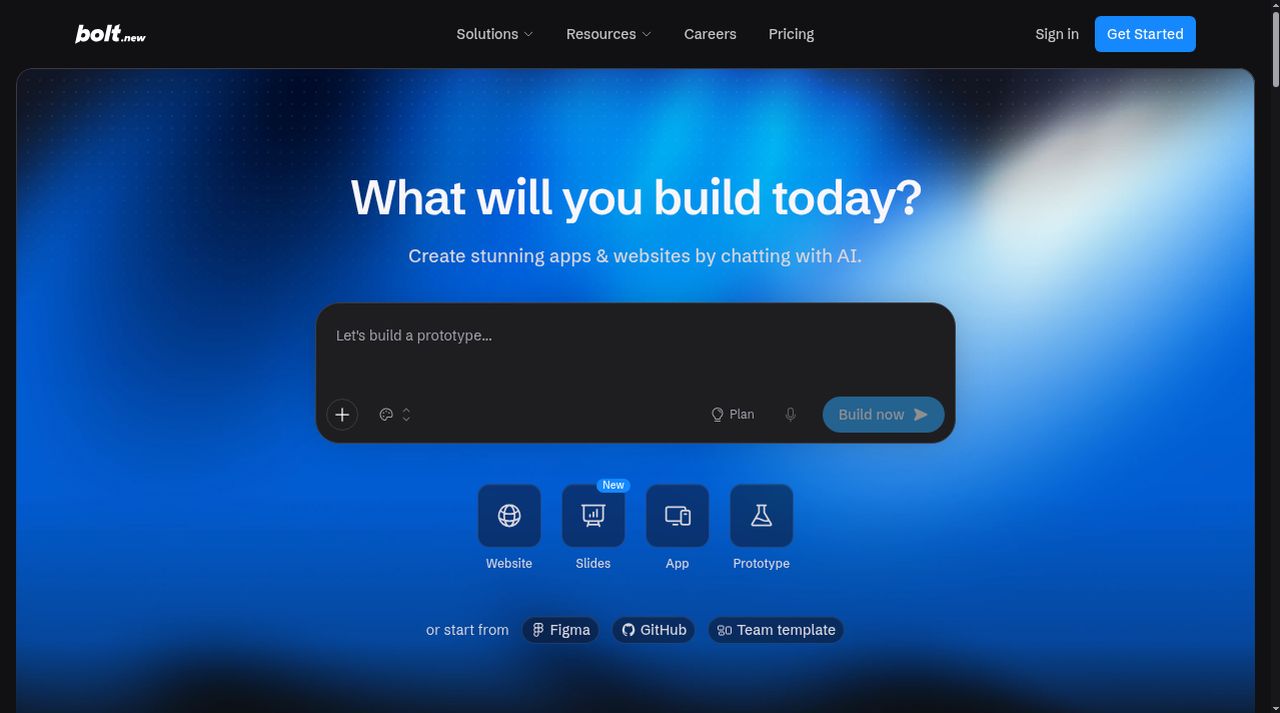 Bolt website screenshot