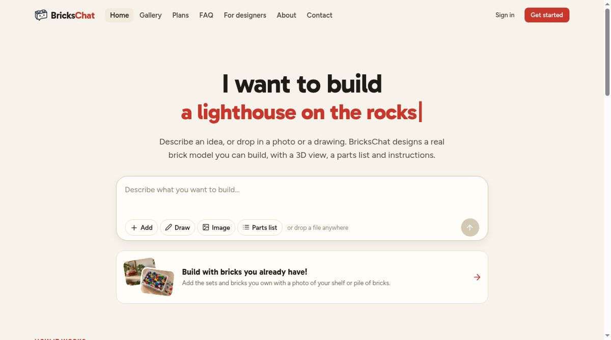 BricksChat website screenshot