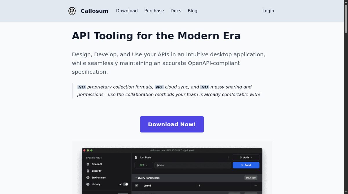 Callosum website screenshot