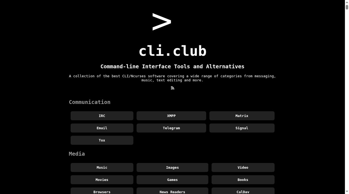 Cli.club website screenshot