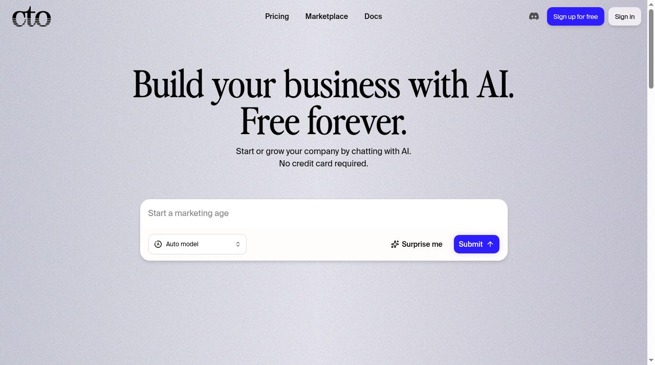 cto website screenshot