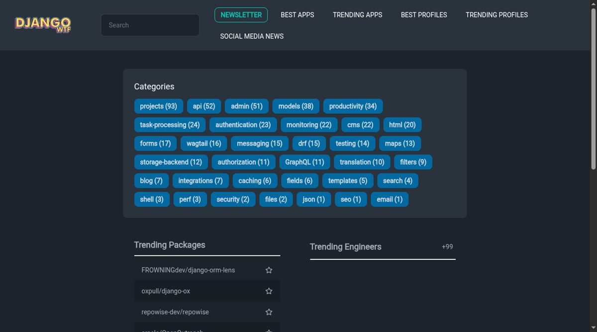 Django.WTF website screenshot
