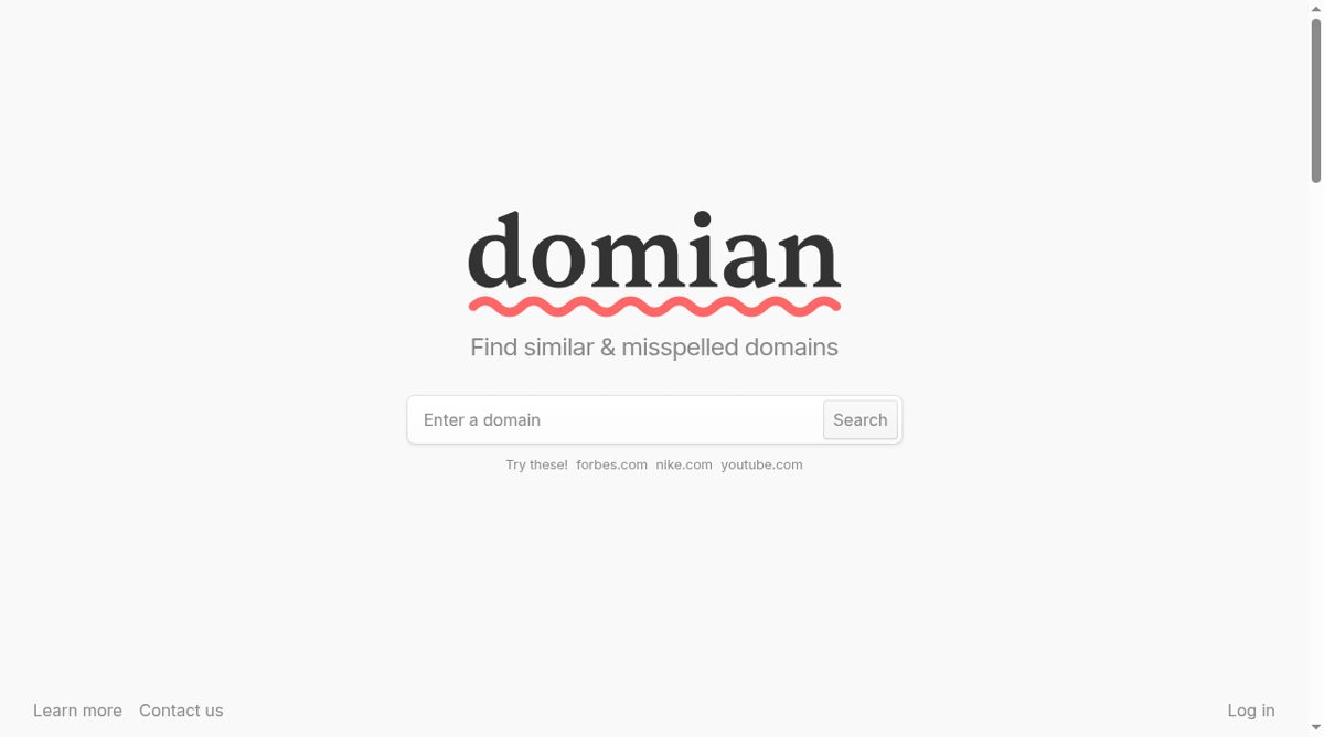 domian.io website screenshot
