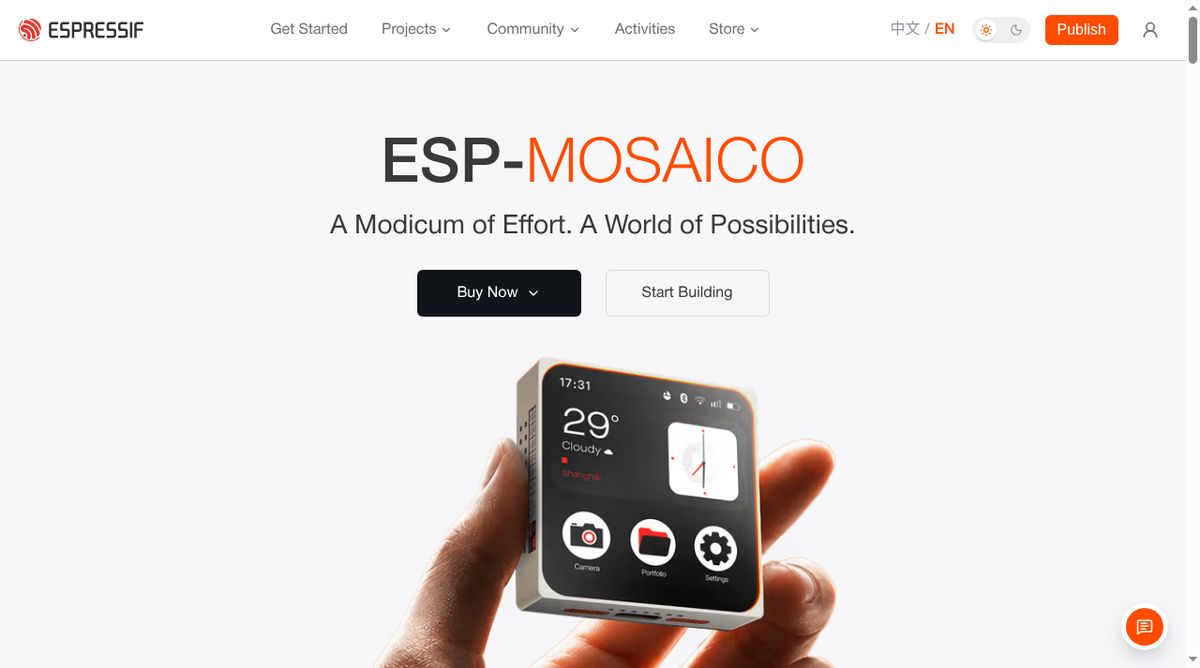 ESP-Mosaico website screenshot