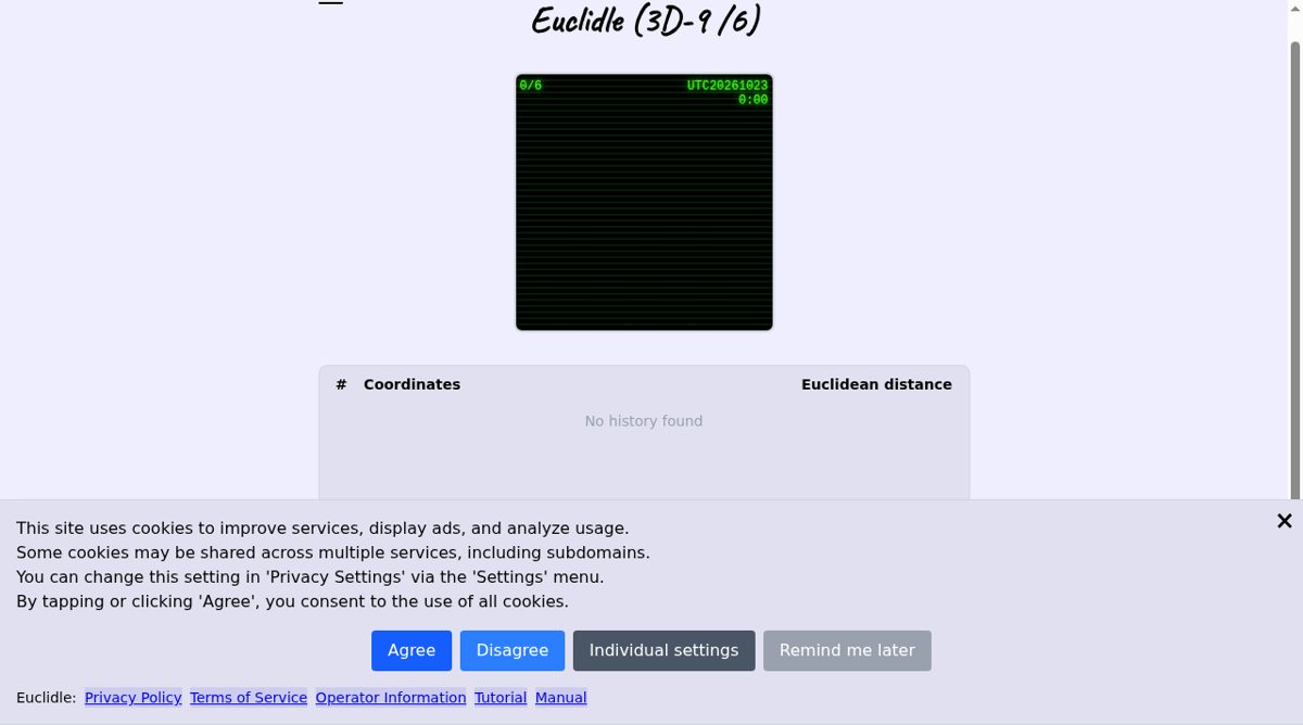 Euclidle website screenshot