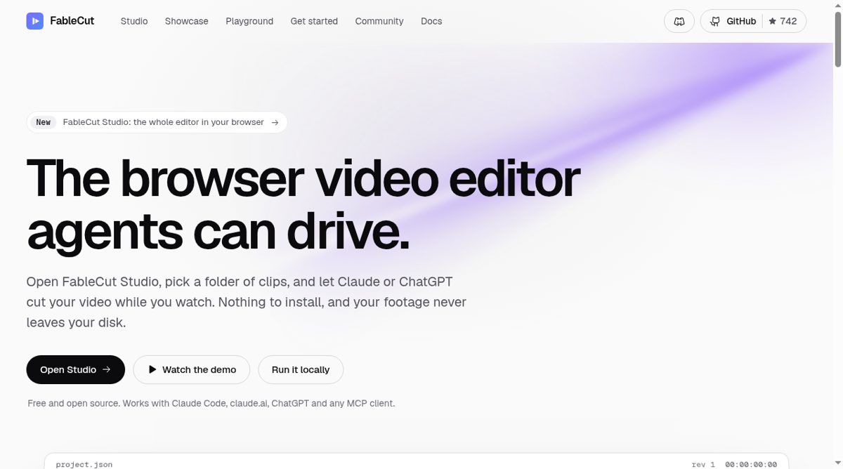 FableCut website screenshot