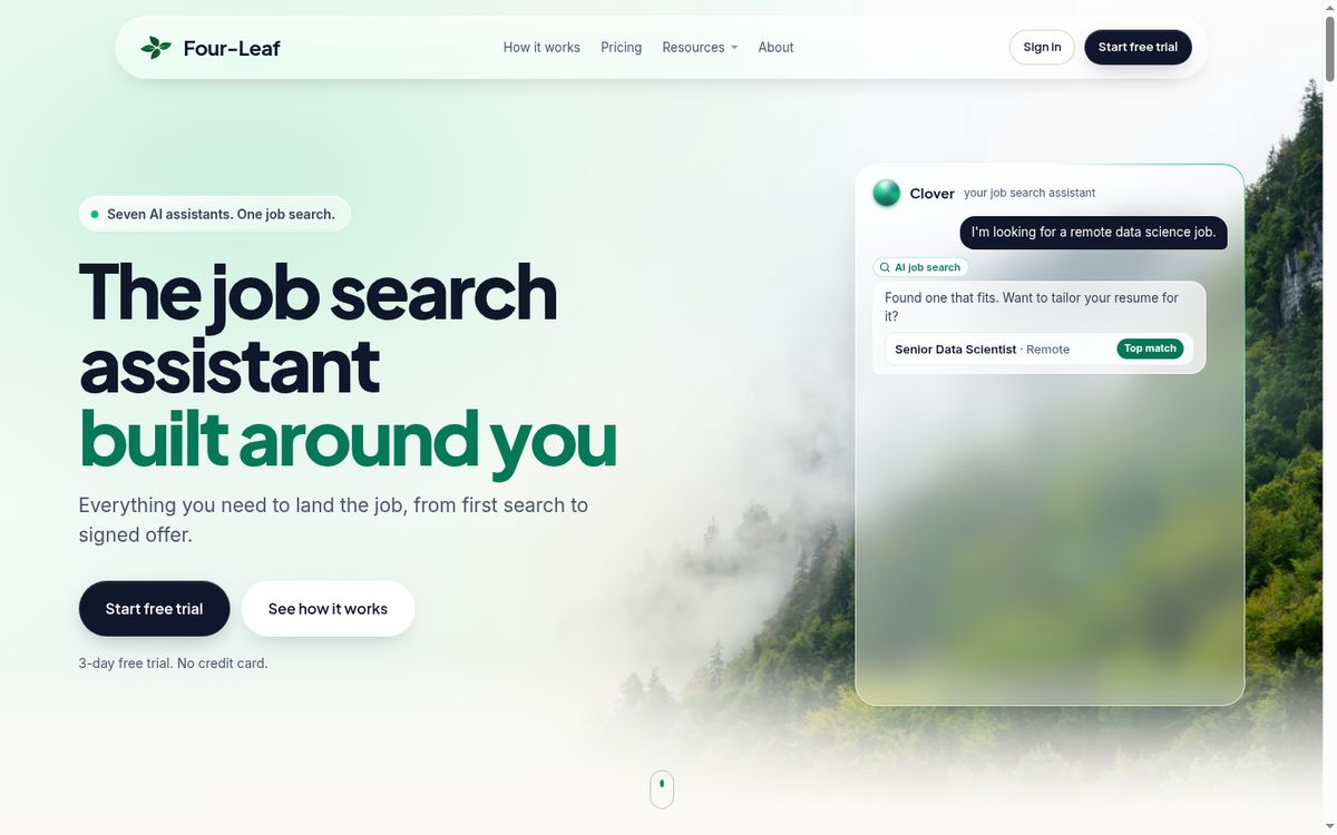 Four-Leaf website screenshot