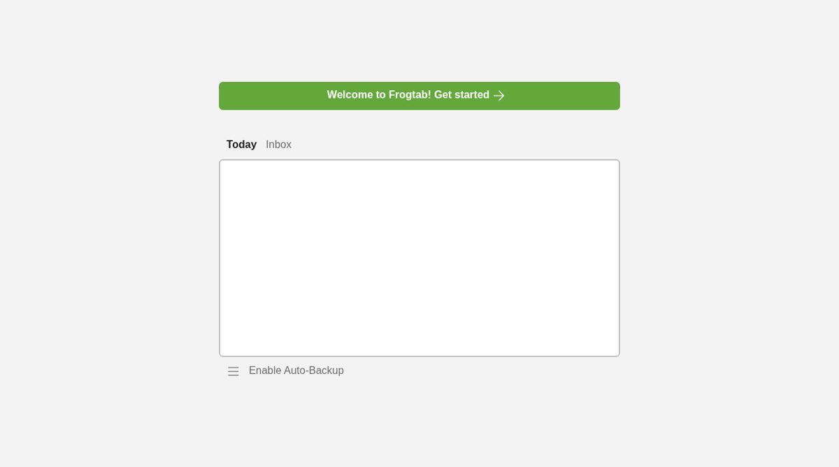 Frogtab website screenshot