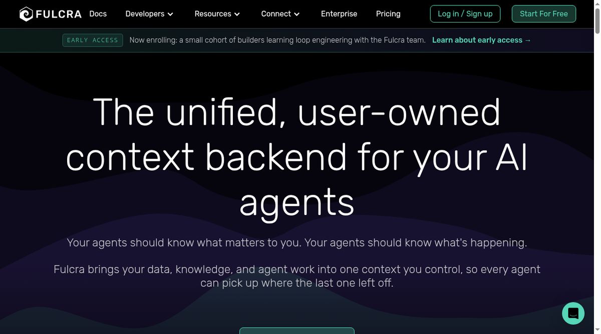 Fulcra website screenshot