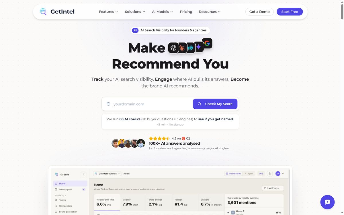 GetIntel website screenshot