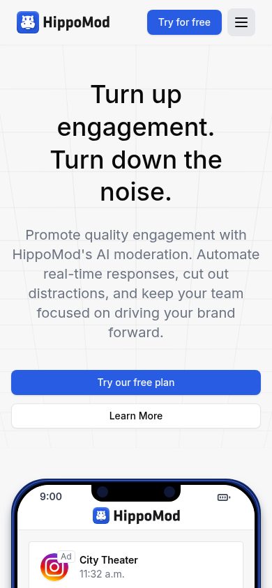 HippoMod website screenshot