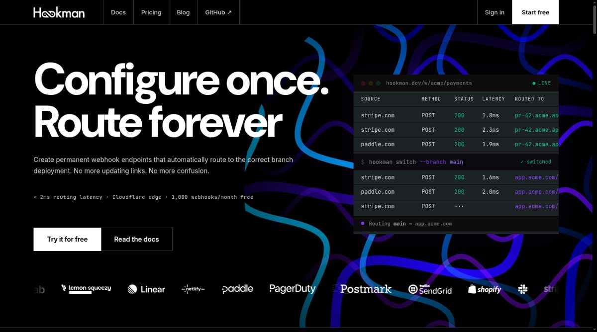 Hookman website screenshot