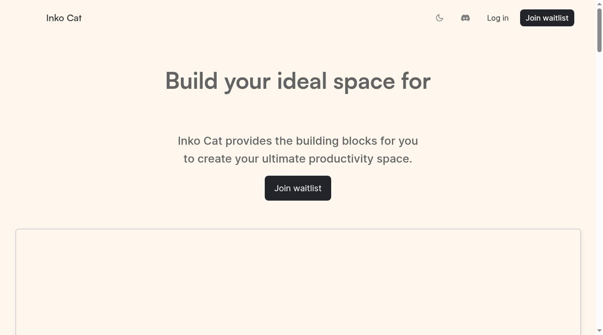 Inko Cat website screenshot