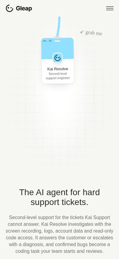 Kai Resolve website screenshot