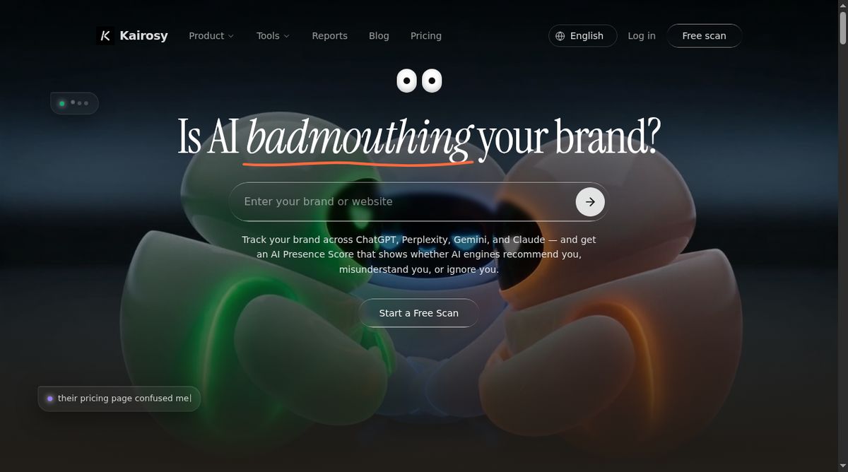 Kairosy AI website screenshot