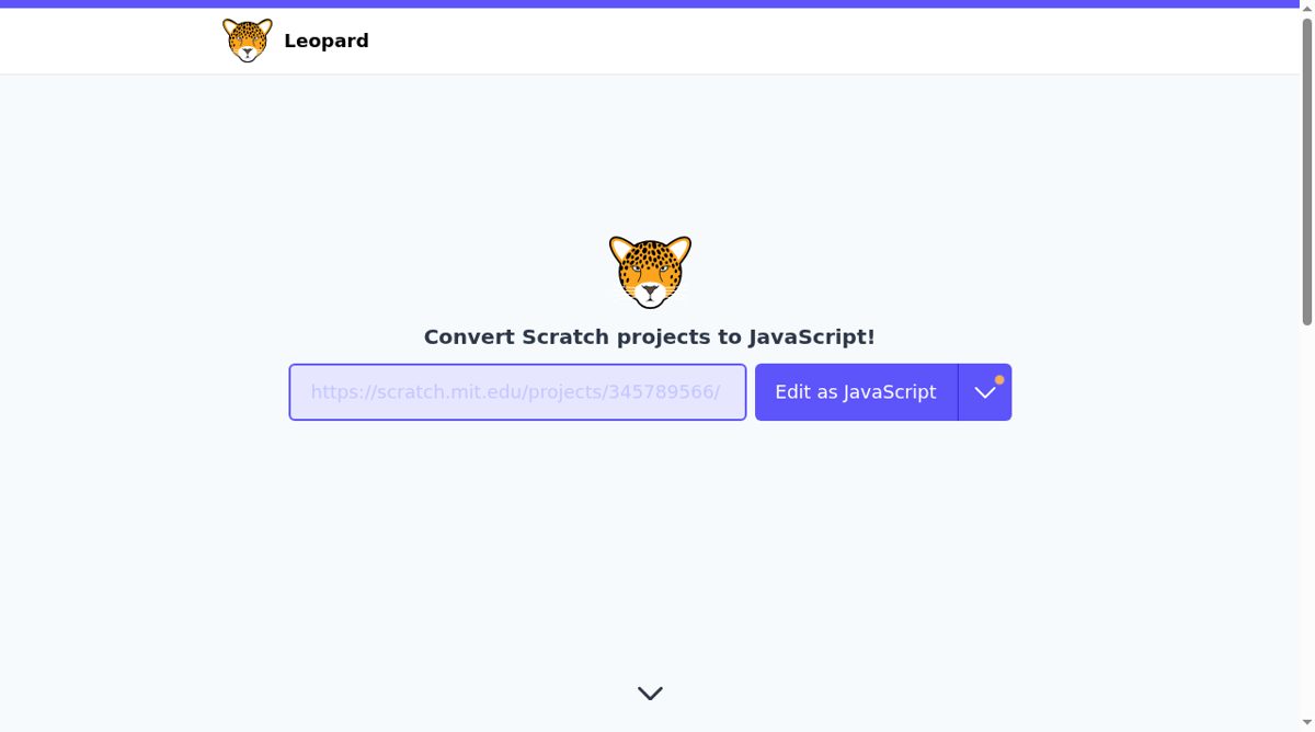 Leopard website screenshot