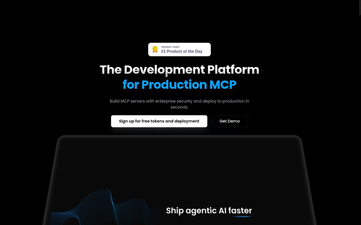 NitroStack website screenshot