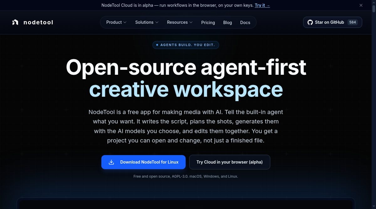 NodeTool website screenshot