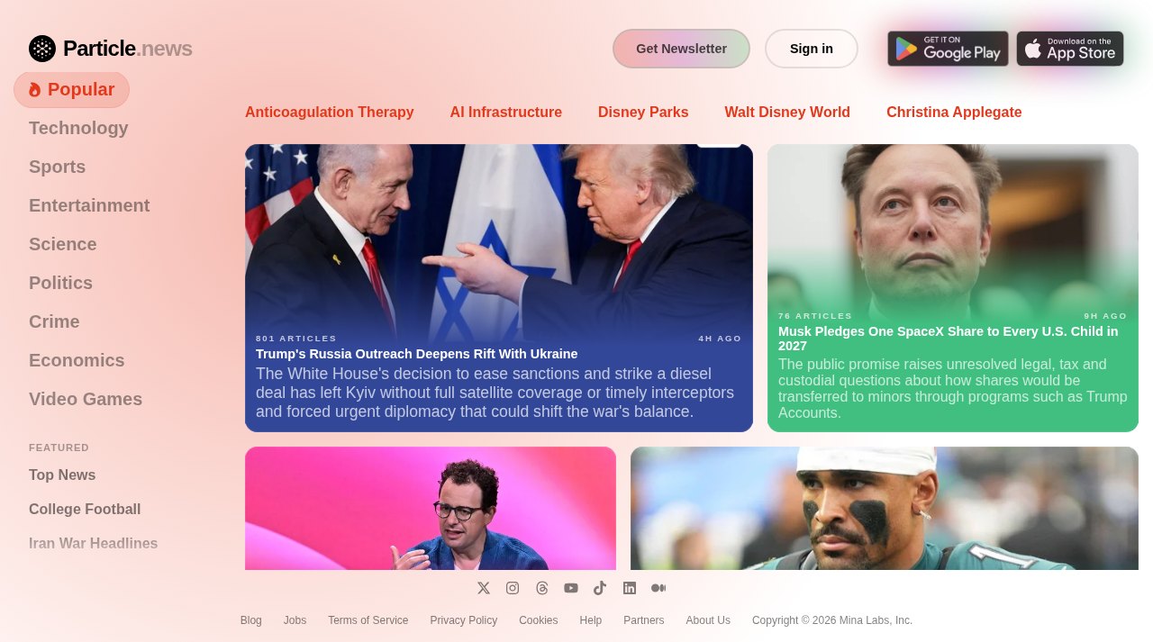 Particle News website screenshot