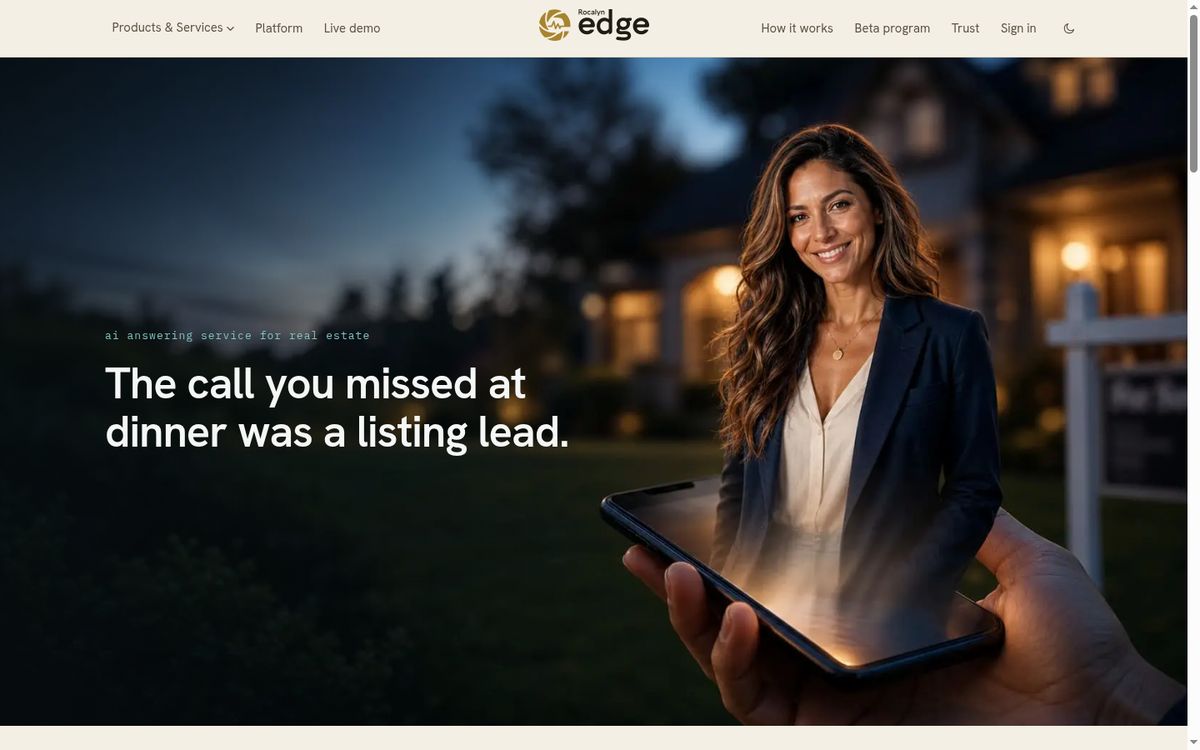 Rocalyn Edge website screenshot