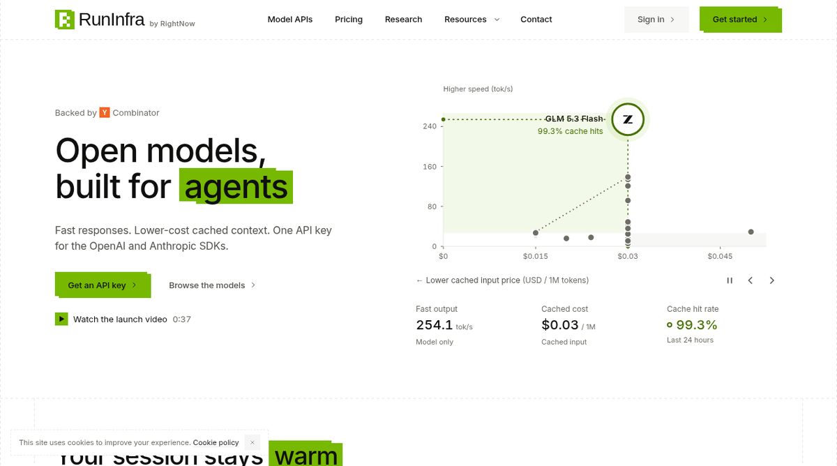 RunInfra website screenshot