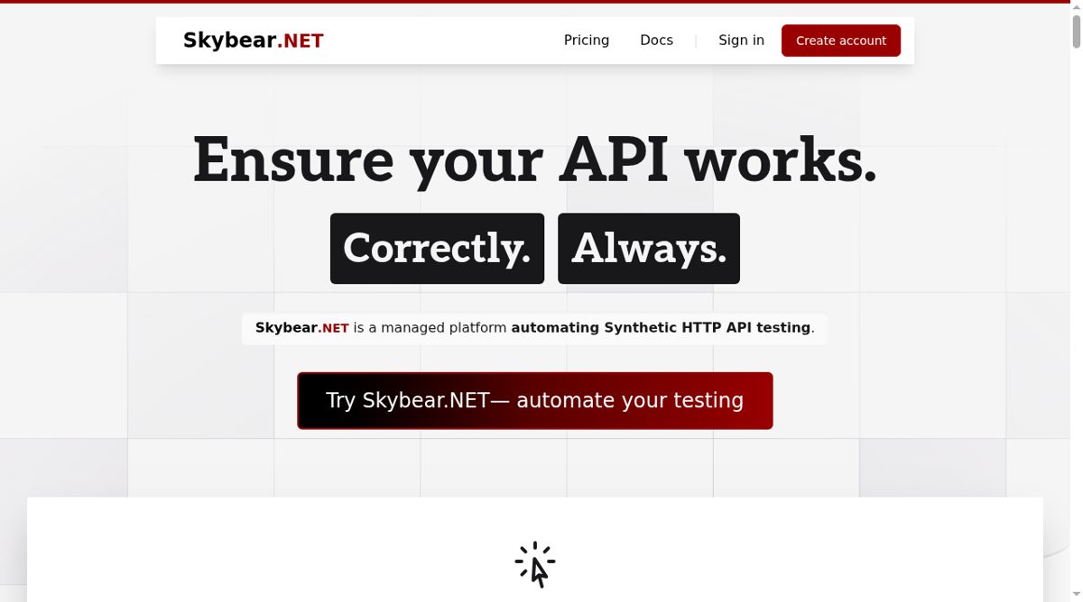 Skybear.NET website screenshot