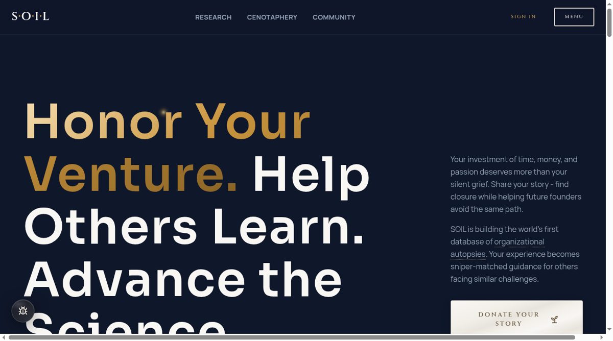 SOIL website screenshot