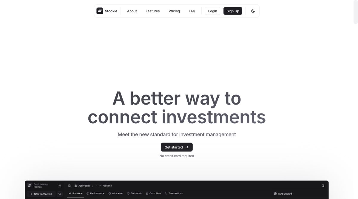 Stockle website screenshot