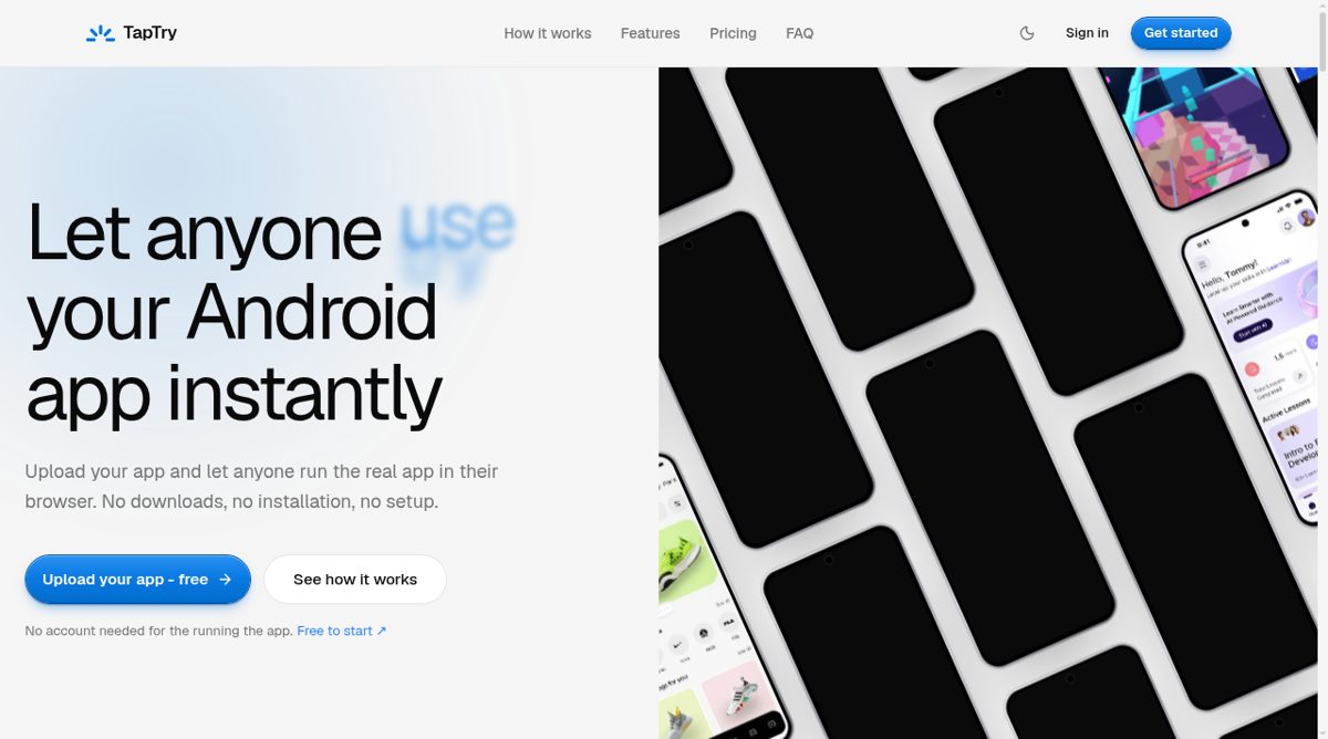 TapTry website screenshot
