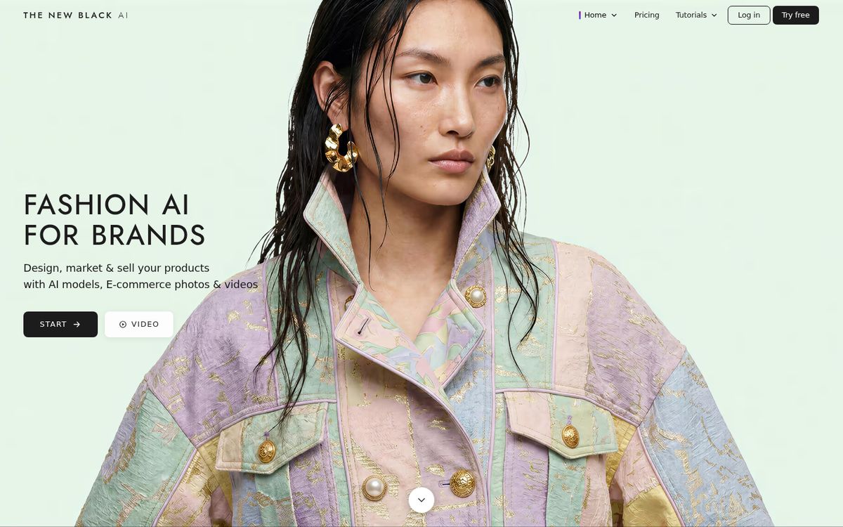 The New Black AI website screenshot