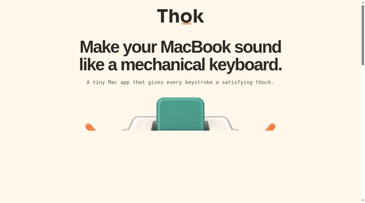 Thok website screenshot