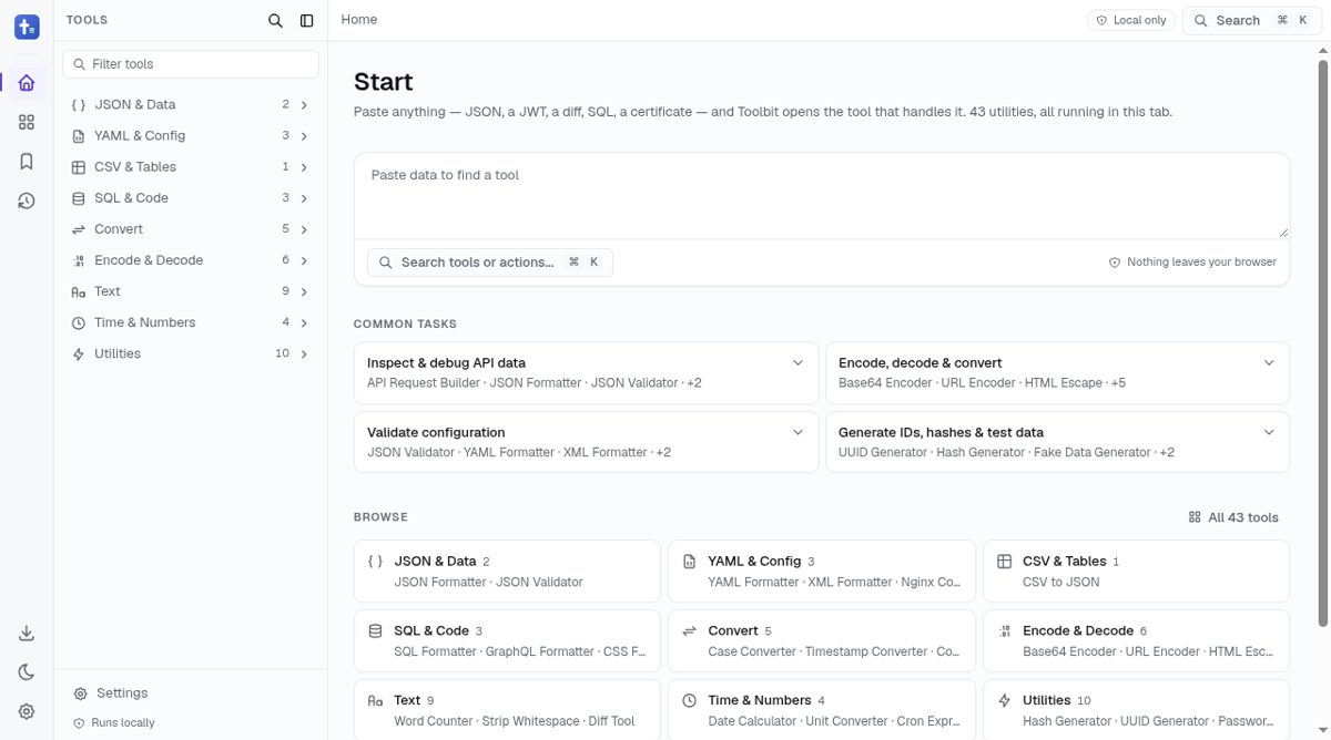 Toolbit website screenshot