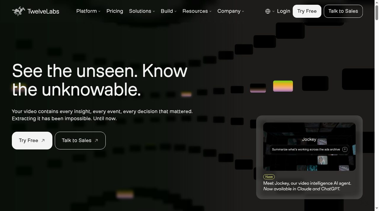 TwelveLabs website screenshot