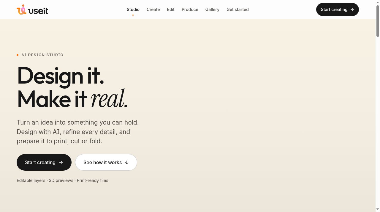 UseIt Studio website screenshot