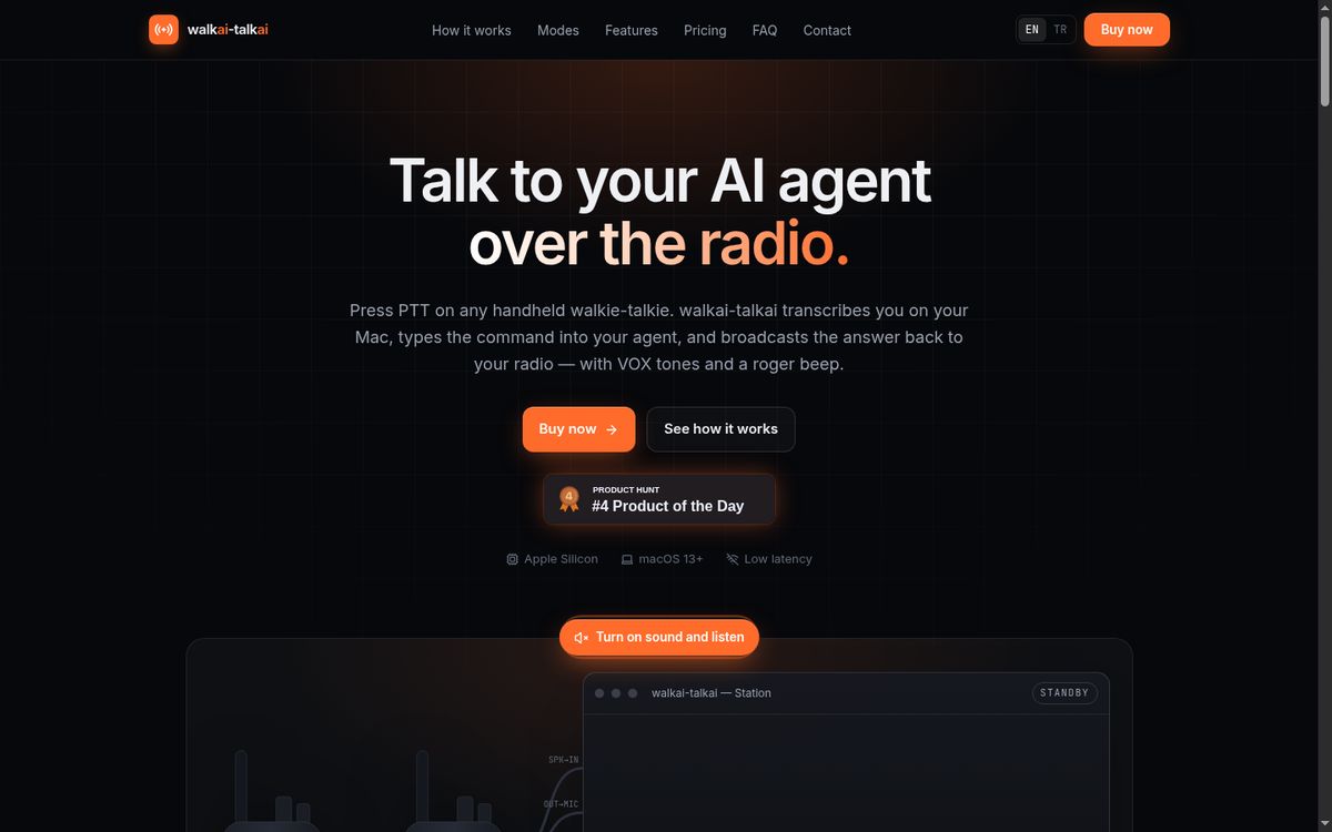 walkai-talkai website screenshot