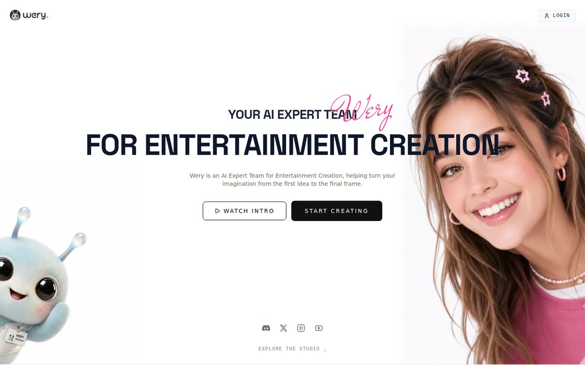 Wery website screenshot
