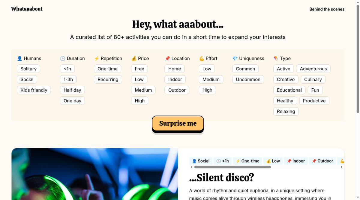 Whataaabout website screenshot