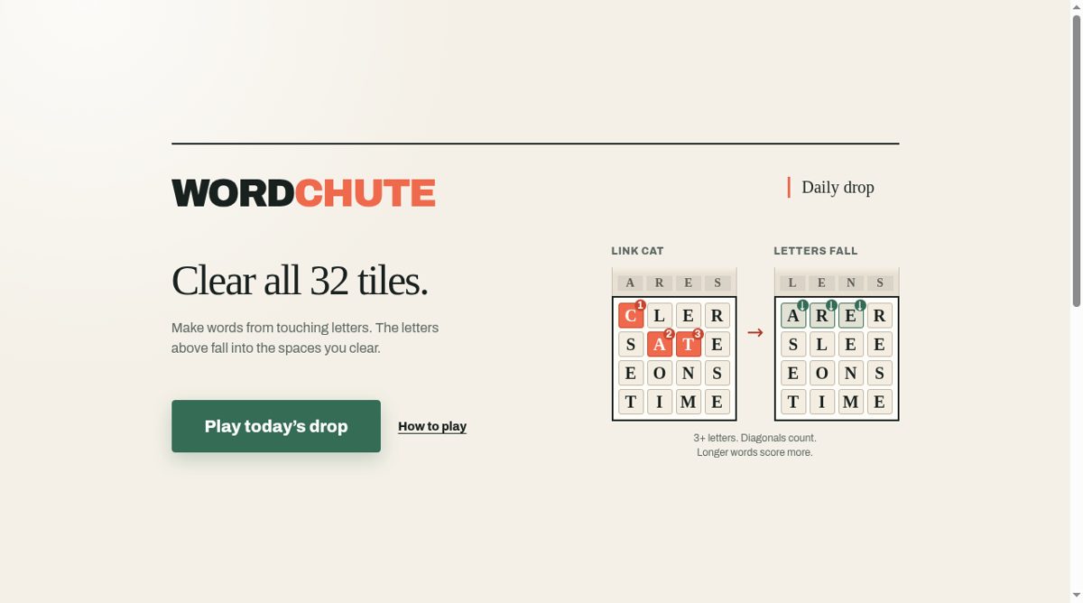 Wordchute website screenshot