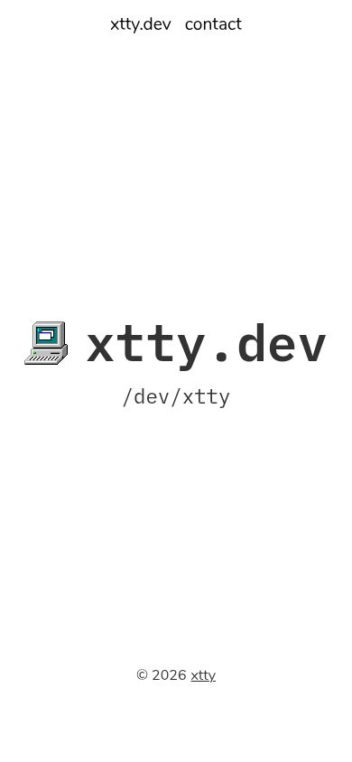 xtty website screenshot