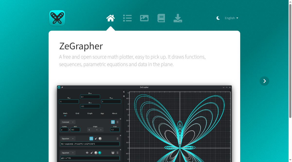 ZeGrapher website screenshot